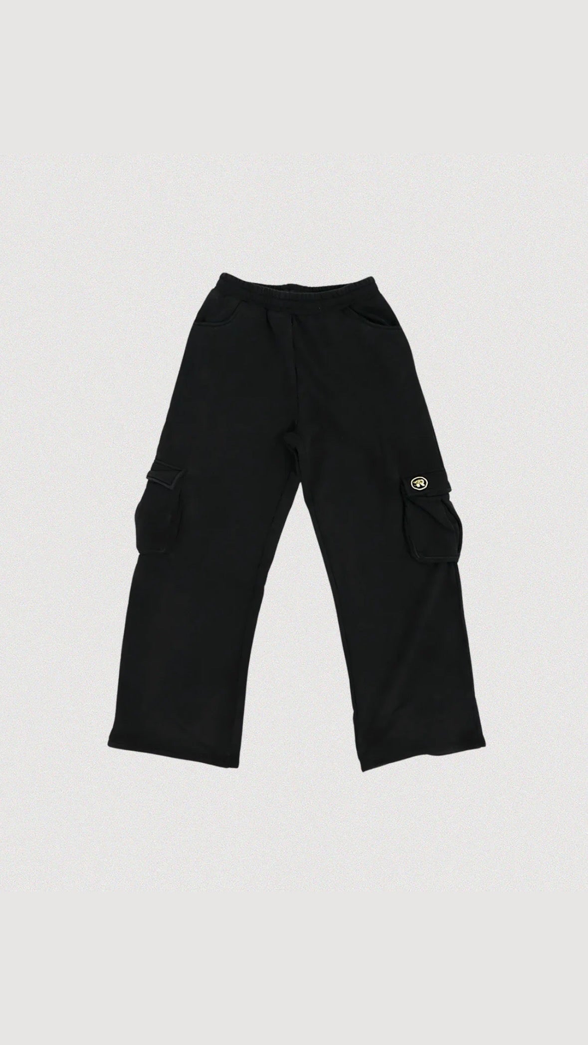 Black Cargo Sweatpants